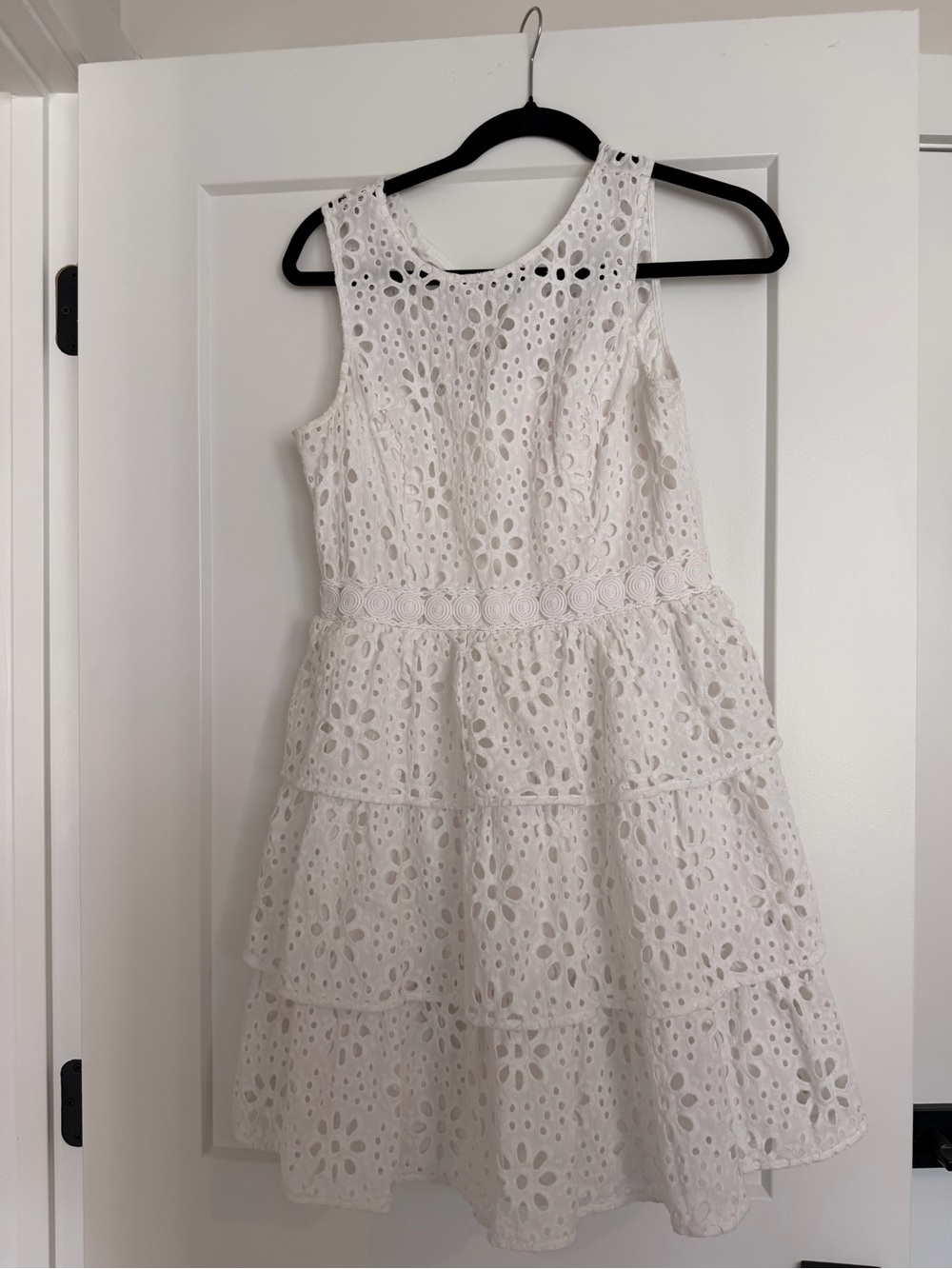 Lilly Pulitzer White Eyelet Tiered Mini Dress